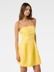 Forever New Yellow Shayla Strapless Mini Dress - Image 4 of 5