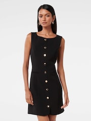 Forever New Black Caitlin Petite Workwear Mini Dress - Image 1 of 5