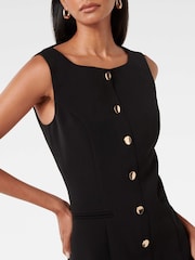 Forever New Black Caitlin Petite Workwear Mini Dress - Image 4 of 5