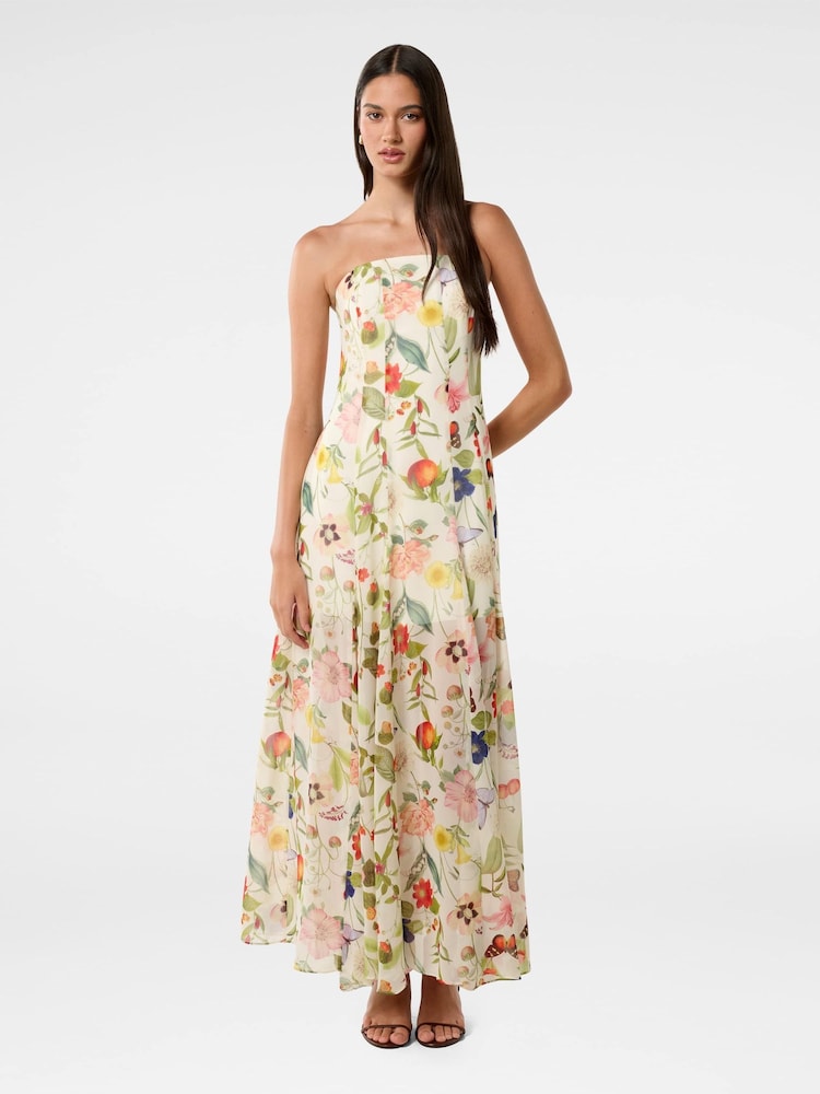 Forever New Cream Kimora Strapless Midi Dress - Image 1 of 4