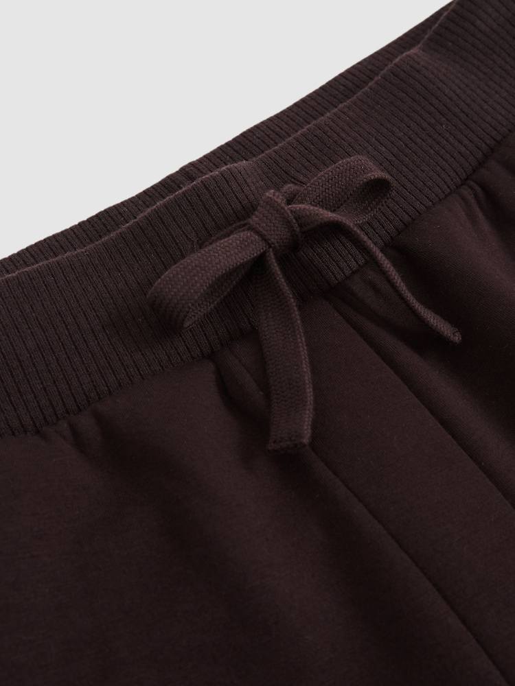 Reiss Plum Laney Wide-Leg Interlock Drawstring Joggers - Image 5 of 5