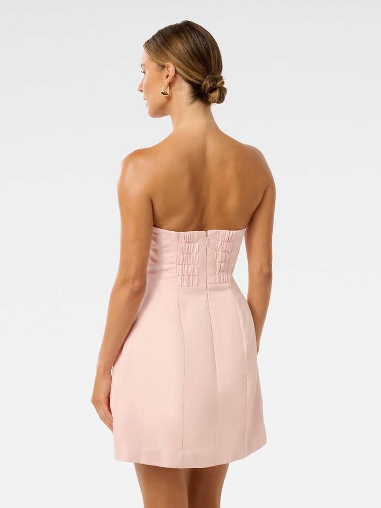 Forever New Pink Shayla Petite Strapless Mini Dress - Image 2 of 5