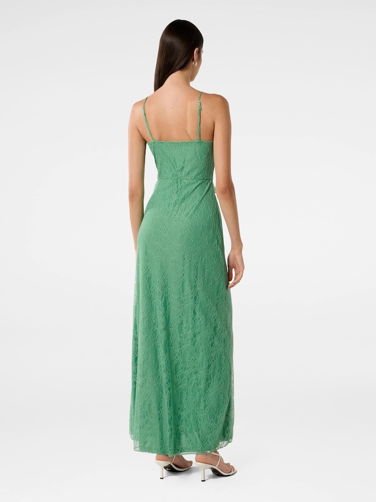 Forever New Green Maybelle Lace Ruffle Midi Dress - Image 2 of 4