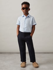 Reiss Holiday Linen Short Sleeve Shirt - Изображение 3 из 4