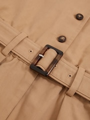 Reiss Camel Trixie Cotton-Lyocell Utility Playsuit - Image 5 of 5