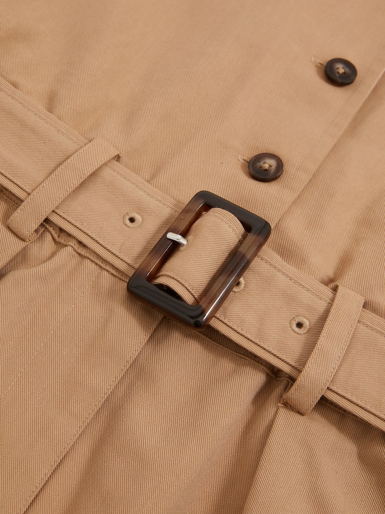 Reiss Camel Trixie Cotton-Lyocell Utility Playsuit - Image 5 of 5