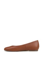 Vionic širok kroj Orinda Arch Support Ballet Brown čevlji s plosko peto/brez pete - Slika 2 iz 7