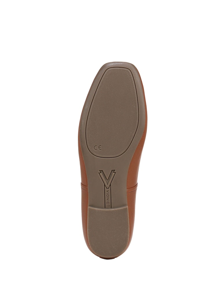 Vionic širok kroj Orinda Arch Support Ballet Brown čevlji s plosko peto/brez pete - Slika 7 iz 7