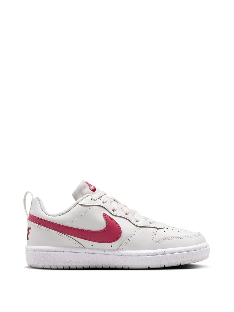 Nike Pink Beet Youth Court Borough Low Recraft Trainers - Image 1 of 10