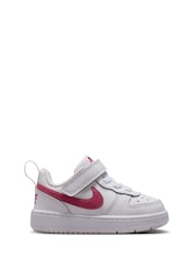 Nike Pink Beet Infant Court Borough Low Recraft Trainers - Image 1 of 7