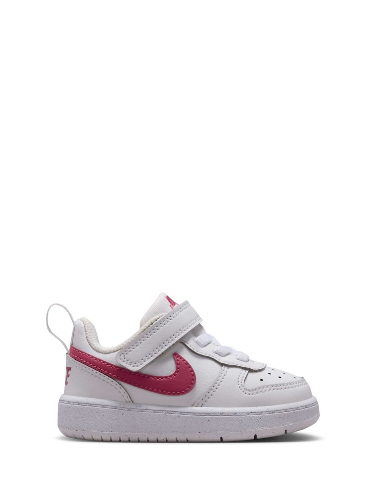 Nike Pink Beet Infant Court Borough Low Recraft Trainers - Image 1 of 7 Nike Pink Beet Infant Court Borough Low Recraft Trainers - Image 1 of 7