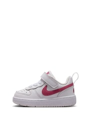 Nike Pink Beet Infant Court Borough Low Recraft Trainers - Image 2 of 7