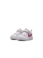 Nike Pink Beet Infant Court Borough Low Recraft Trainers - Image 3 of 7