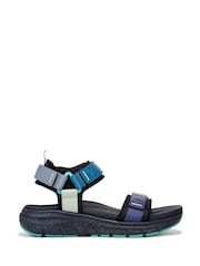 Vionic Regular Fit Blue Walk Max Wanderer Arch Support Sandals - Image 1 of 7