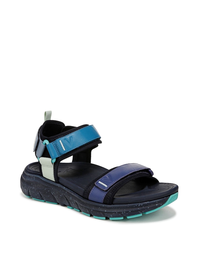 Vionic Regular Fit Blue Walk Max Wanderer Arch Support Sandals - Image 3 of 7