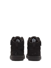 Nike Black Junior Court Borough Mid 2 Trainers - Image 3 of 9