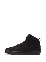 Nike Black Junior Court Borough Mid 2 Trainers - Image 4 of 9