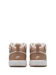 Nike Natural Hemp Pale Ivory Toddler Court Borough Mid Trainers - Image 5 of 7