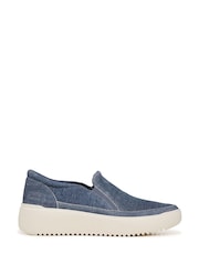 Vionic Wide Fit Blue Kearny Arch Support Slip On Trainers - Image 1 of 7