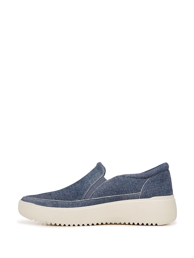 Vionic Wide Fit Blue Kearny Arch Support Slip On Trainers - Image 2 of 7