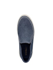 Vionic Wide Fit Blue Kearny Arch Support Slip On Trainers - Image 6 of 7