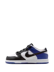 Nike White/Blue Grey Junior Dunk Low Shoes - Image 2 of 8