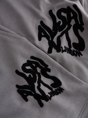 smALLSAINTS Charcoal Grey/Flocked Orlando T-Shirt and Sweat Shorts Set - Image 13 of 16