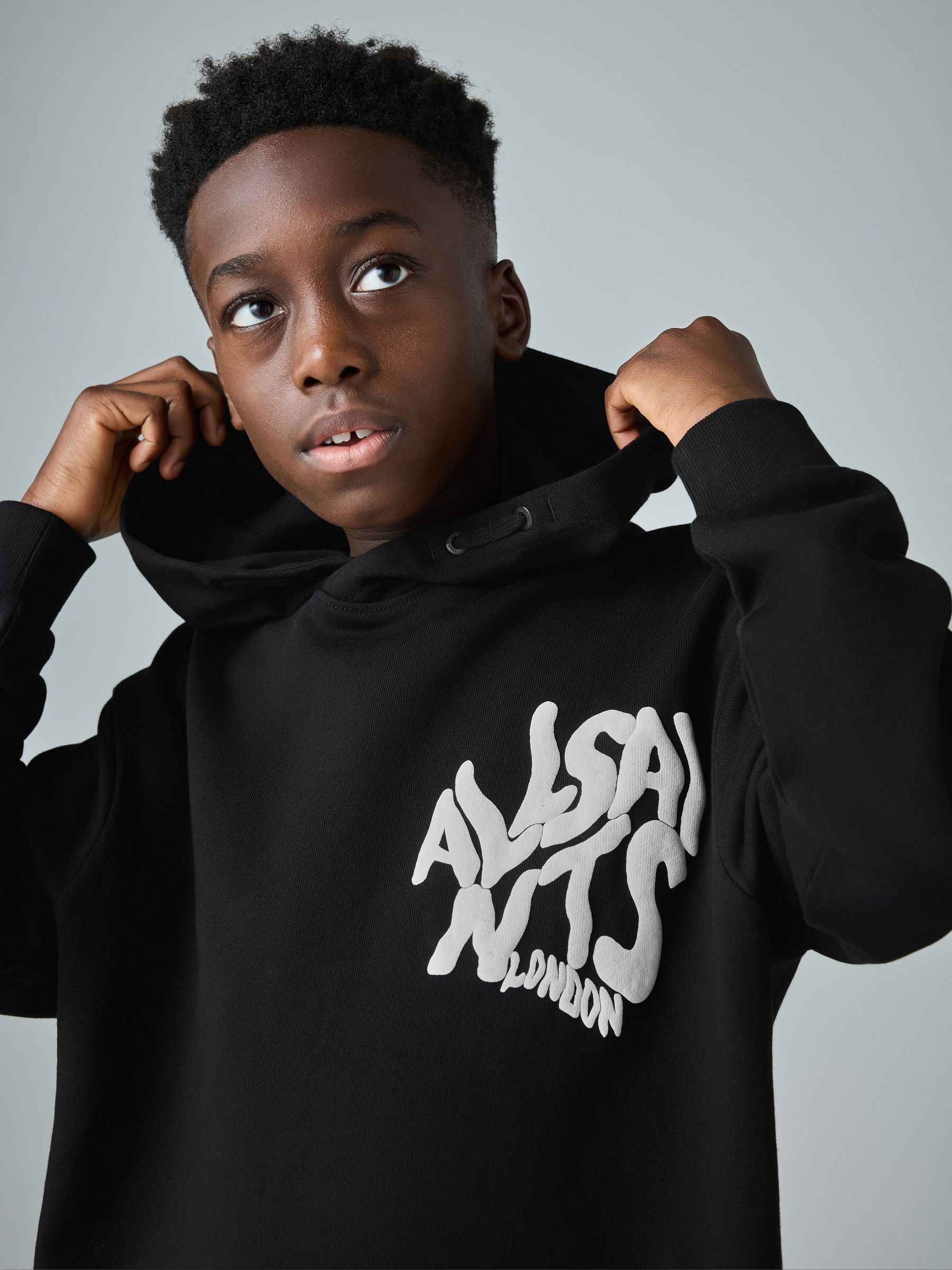Buy smALLSAINTS Black Oversized Orlando Pullover Hoodie from Next