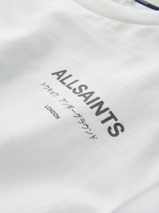 smALLSAINTS White/Grey Oversized Underground Crew Cotton T-Shirt - Image 3 of 4