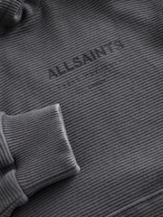 smALLSAINTS Charcoal Grey Corded Oversized Underground Pullover Hoodie - Image 10 of 13