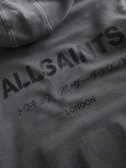 smALLSAINTS Charcoal Grey Corded Oversized Underground Pullover Hoodie - Image 12 of 13
