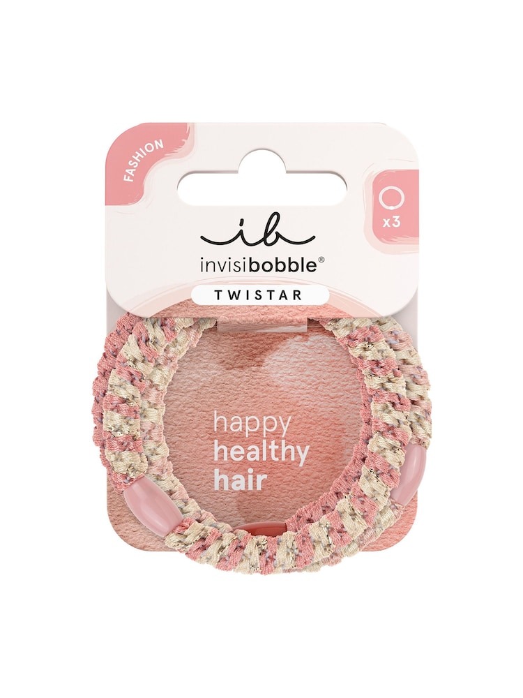 Invisibobble Blush Braids Twistar Hairbands 3 Pack - Image 1 of 4