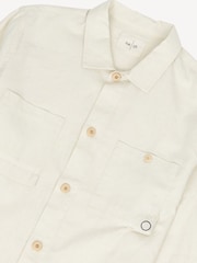 Folk White Anniversary Patch Overshirt - Image 3 of 4