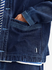 Folk Blue Slub Anniversary Chore Jacket - Image 6 of 10