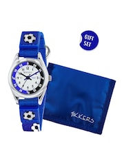 Tikkers Kids Blue Football Time Teacher Watch and Wallet Set - Image 1 of 7