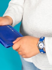 Tikkers Kids Blue Football Time Teacher Watch and Wallet Set - Image 7 of 7