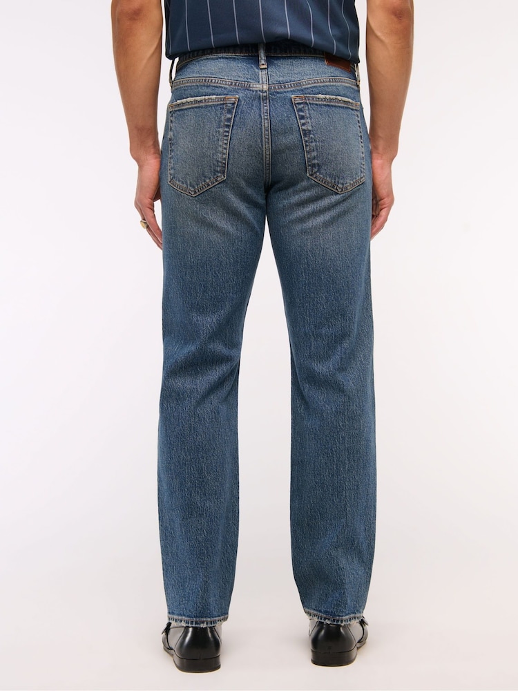 Abercrombie & Fitch Blue Straight Leg Jeans - Image 2 of 7