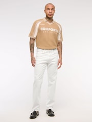 Abercrombie & Fitch Straight Leg White Jeans - Изображение 4 из 7