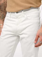 Abercrombie & Fitch Straight Leg White Jeans - Изображение 5 из 7