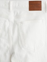 Abercrombie & Fitch Straight Leg White Jeans - Изображение 7 из 7