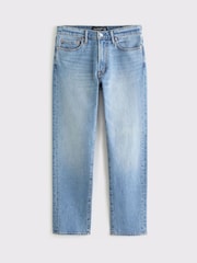 Синие джинсы прямого кроя Abercrombie & Fitch - Изображение 6 из 7