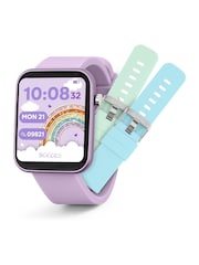 Tikkers Kids Purple Series 13 Smart Interchangeable Strap Watch - Image 1 of 5