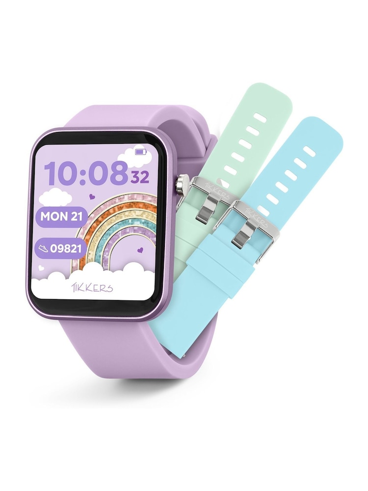 Tikkers Kids Purple Series 13 Smart Interchangeable Strap Watch - Image 1 of 5