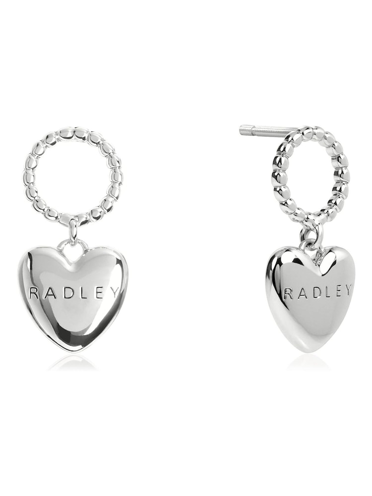 Radley Silver Tone Hanging Heart Earrings - Image 1 of 4