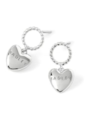 Radley Silver Tone Hanging Heart Earrings - Image 2 of 4