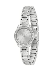 Spirit Ladies Polished Pale Silver Tone Crystal Bracelet Watch - Image 2 of 4
