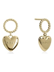 Radley 18ct Gold Tone Hanging Heart Earrings - Image 1 of 4