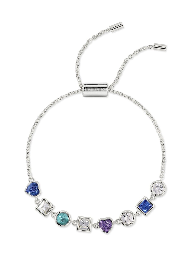 Radley Silver Plated Multi Stone Friendship Style Bracelet - Image 1 of 4