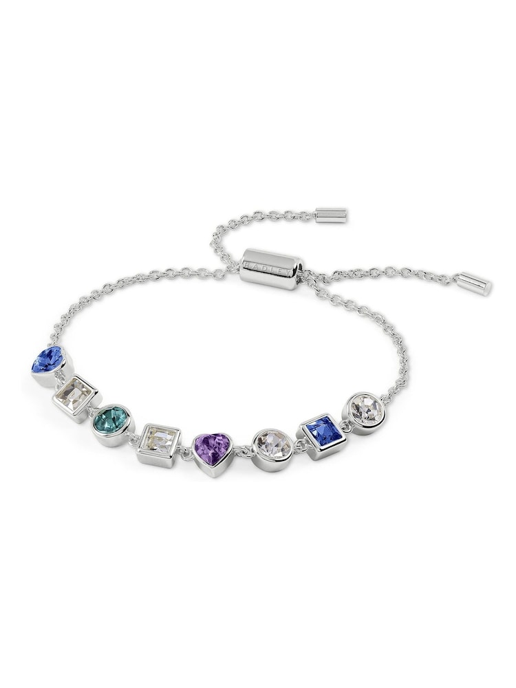 Radley Silver Plated Multi Stone Friendship Style Bracelet - Image 2 of 4