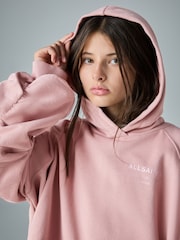 smALLSAINTS Mid Pink Oversized Dana Zip Hoodie - Image 3 of 11